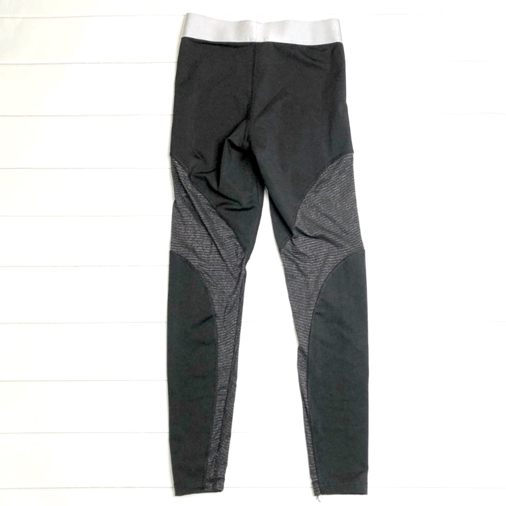 Nike Pro Dri Fit Black Gold Silver Leggings Joggers, Size S - Picture 10 of 10